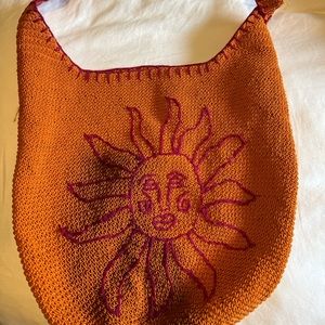 Orange sun sling bag